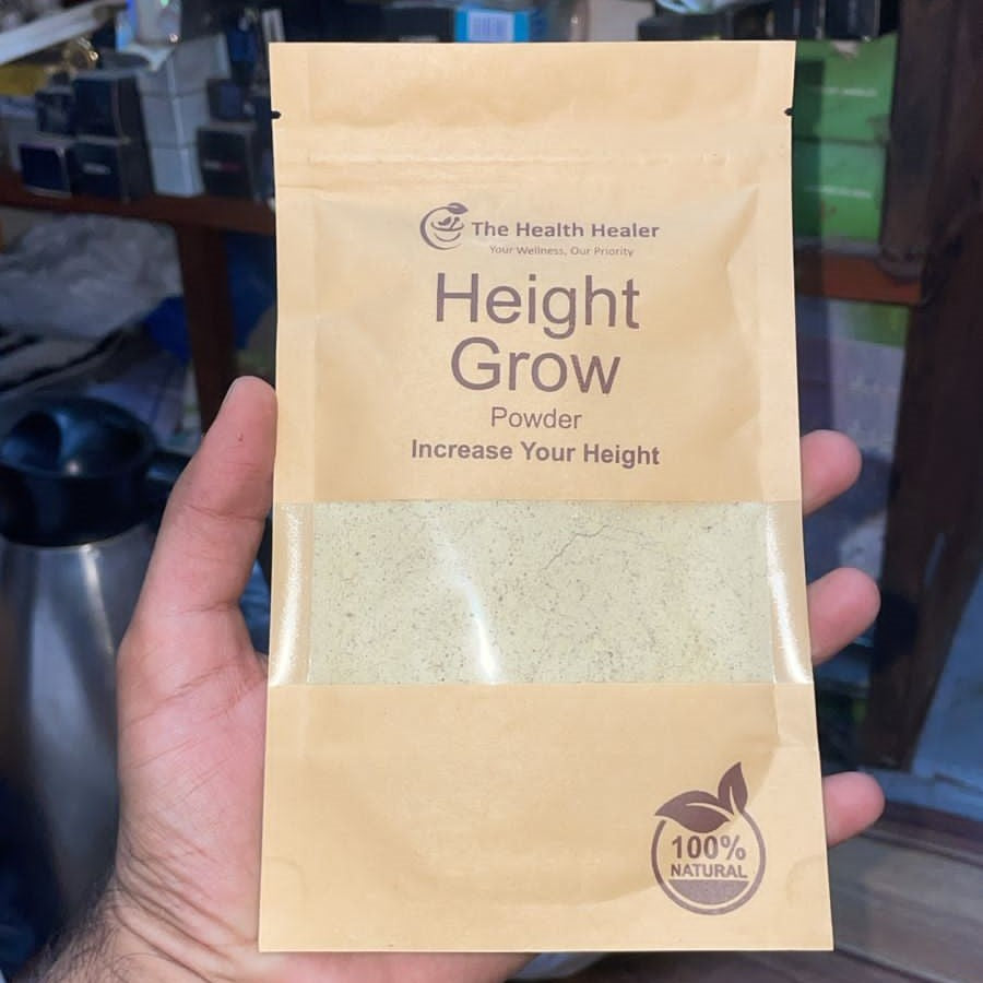 The Health Healer Height Grow Powder – 100% Natural Height Increase Supplement for Daily Growth & Wellness – 70g